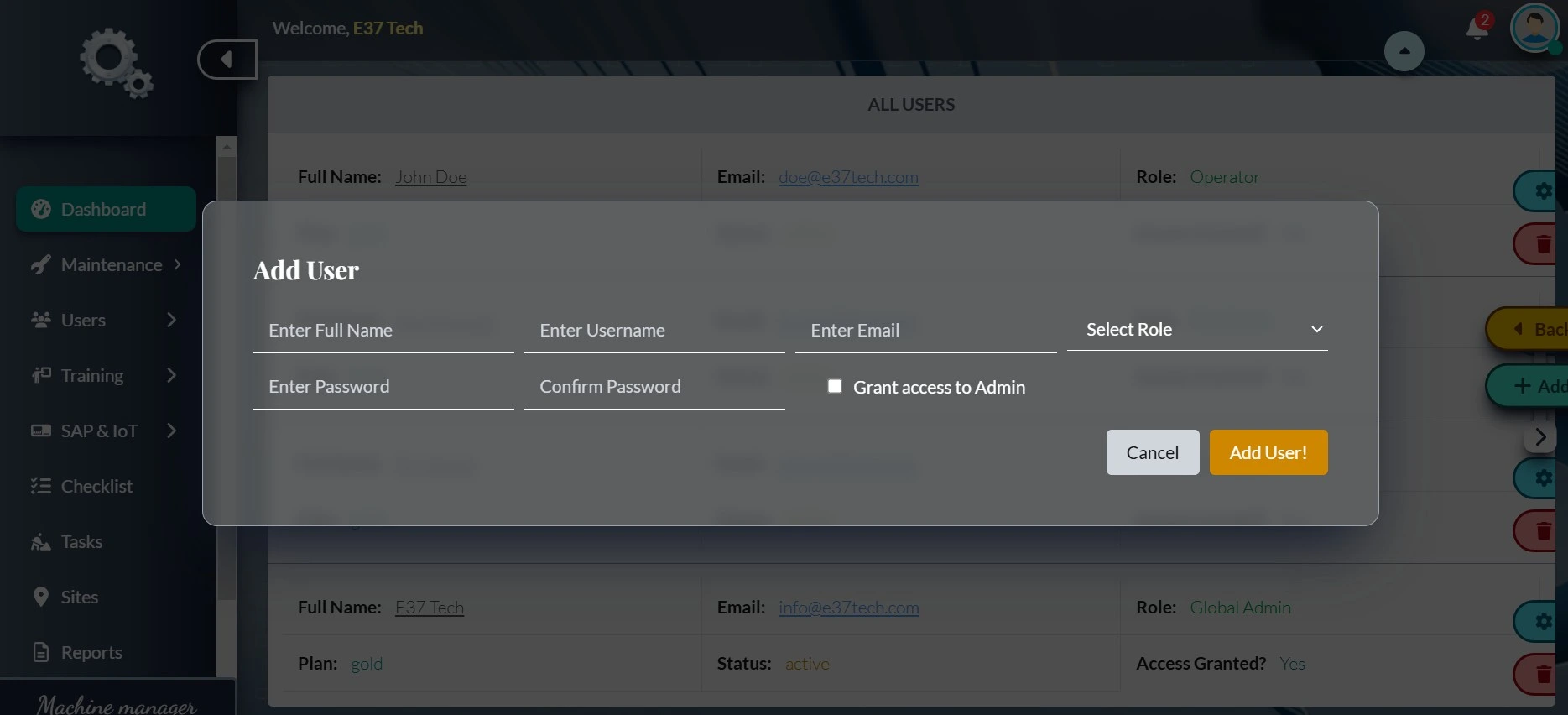 Create Users